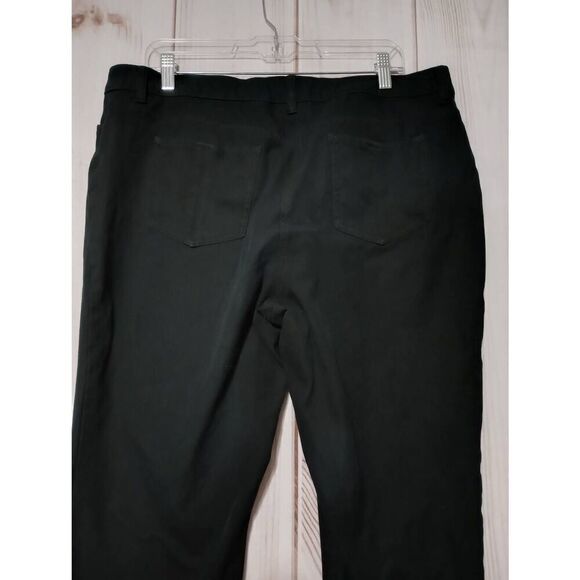 Chico's Pants So Slimming Chico's 3 Ladies Large Black Khakis Comfort Waist - Picture 4 of 8